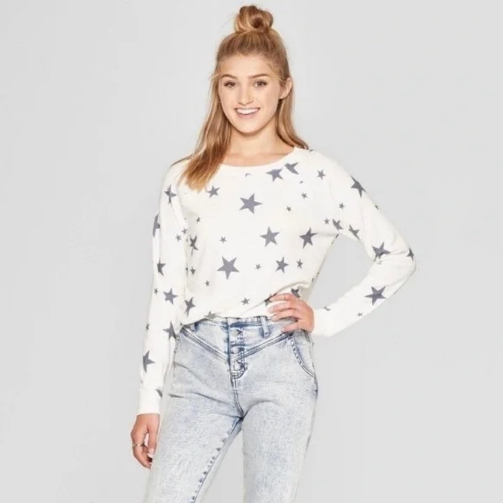 Grayson Threads Stars Sweatshirt NWOT - Picture 3 of 12